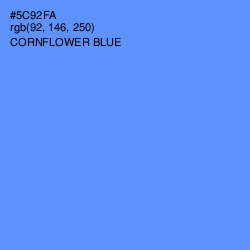 #5C92FA - Cornflower Blue Color Image